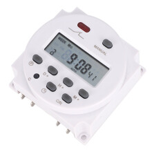 17 Times Daily Weekly Program Digital LCD Timer Switch Relay With Auto Timer Error Correction Power Failure Memory Adjustable Operate Temperature