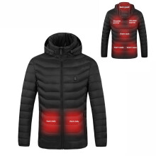 Puffer Vest Heated Thermal Jacket Windproof Waterproof USB Rechargeable Three Level Heat Setting Hooded Design Packable For Winter Adventures