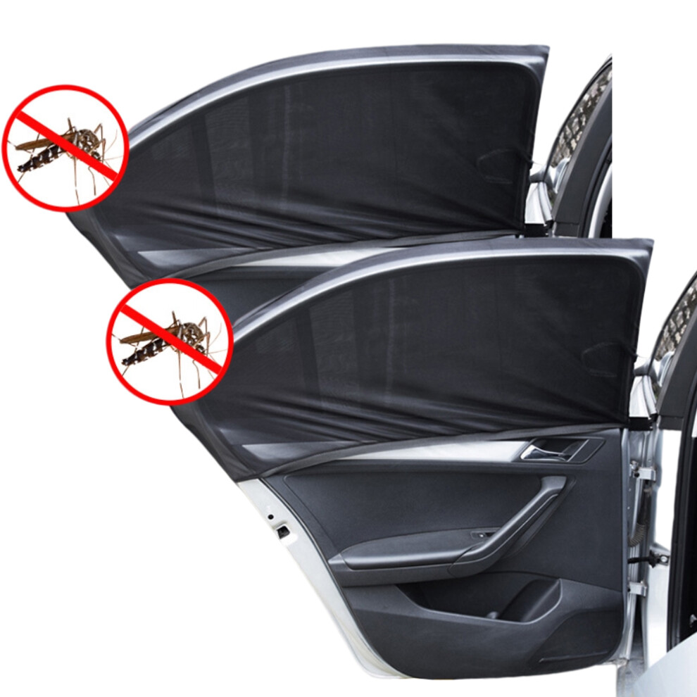 Universal Size Car Window Shades With Privacy Protection, Uv Blocking Front Window Sunshade, Stretchable Mesh Curtains For All Seasons (1Pcs) 9175034378591