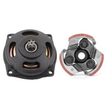Stroke Clutch Pad With Composite Lining Faster Starting Speed Aluminium Metal No Keyway Centrifugal Clutch Pad Tempered Heat Treated Spring Good
