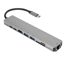 Laptop Docking Station USB C Hub Multiport Adapter With Ethernet And 4K HDMI Output For High Speed USB Hubs Fast Charging Hub