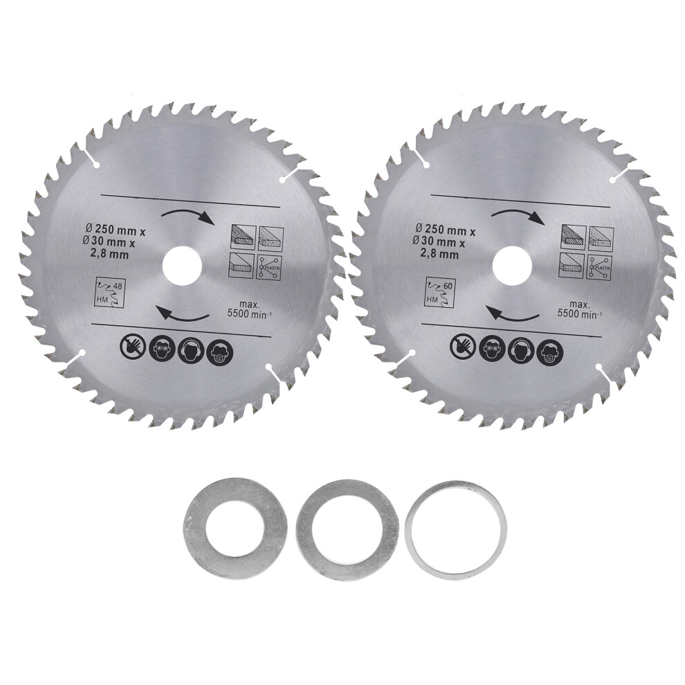 Wood Cutting Disc Circular Saw Blade Table Saw Blade Sturdy Construction Kickback Reducing Design Carbide Material For Softwood Hardwood Chipboard 9175034386473