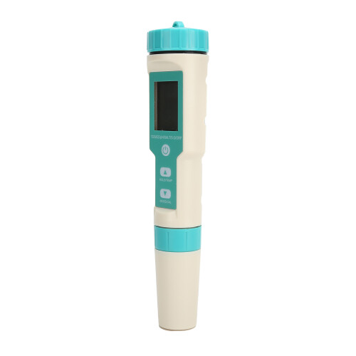 pH Tester With Digital LCD Backlight And Salinity Measuring Capabilities, 7 Functions Integrated In One Device, Automatic Temperature Control And 2
