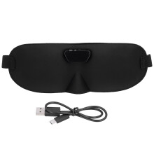Blackout Eye Mask For Side Sleepers, Contoured Design Sleep Mask For CPAP Users - Sensory Deprivation Eye Cover That Ensures Zero Pressure And