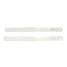 Drill Gauge Guitar Fretboard Repair Tool Fret Protector With Measuring Scale High Hardness Stainless Steel Double Sided Scaled For Luthiers