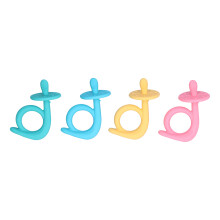 BPA Free Silicone Teething Toy Ergonomic Design With Multiple Textures Safe Material For Soothing Gum Massage