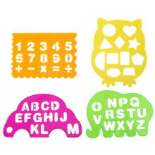Reusable Plastic Stencil Kit, Washable Plastic Spiral Shape Stencil for Geometric Designs and Drawing Template, Creative Learning Tool for DIY Fun