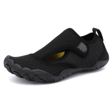 (HY-A028-Black, Eur 28) Kid Barefoot Shoes Quick Dry Aqua Shoes Non-slip Summer Beach Slipper Children Sneaker Swimming Slippers Surfing Wading Footwear