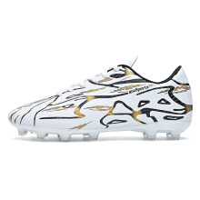 (723-C-White, 42) Youth Boys Girls Sports Soccer Football Shoes Cleats High Quality Turf Lightweight Durable Traction Outdoor Training Non Slip