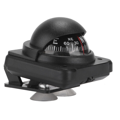 Mini Auto Compass for Marine Dashboard, Portable Stand Compass with Adjustable Foldable Navigation Direction Guide, Suction Pivoting Mount Car 2