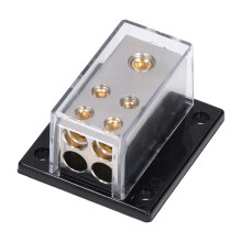 Durable High Temperature Base Power Distribution Block Maximum Conductivity Robust And Compact Heat Resistance For Durability Car Audio Stereo Amp
