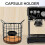 Kaffeekapselhalter Eisendraht Holz 311,00 g Schwarz 8