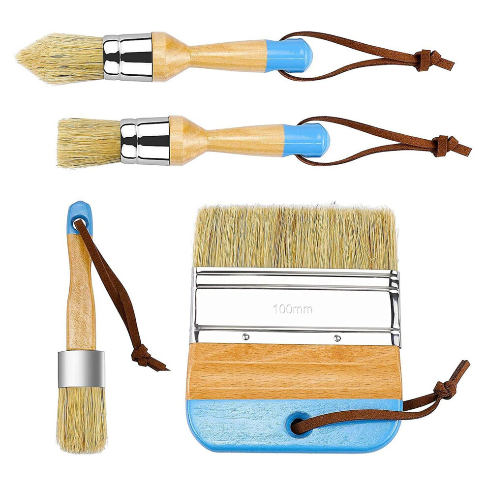Reusable Paint Brushes Sturdy Natural Bristles Improved Brush Effect Wide Surface Application Compatibility With Multiple Paint Types For Home 9175034399978