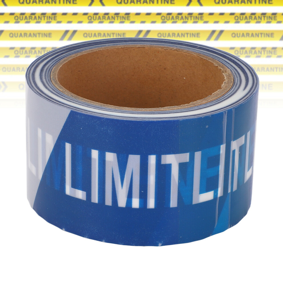 10Pcs Waterproof Blue Pe Barricade Construction Safety Warning Tape, 100M 5051382941110