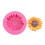 2 Stück Sonnenblumen-Silikonformen, flexibel wiederverwendbar 3