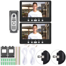 Wired Video Door Entry System 7" Monitor IR Night Vision Door Camera With Multi-device Interconnection Waterproofing Dual-Way Intercom For Office