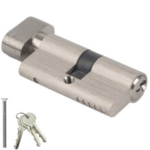 Security Door Lock Cylinder Strong Security Durable Lock Cylinder Powder Metallurgy Material Easy Installation Anti-Theft Long Service Life Suitable