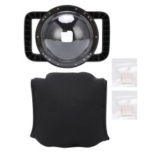 Waterproof Housing for GoPro Hero 13-9 Black, Dome Port with Trigger and Floating Grip, Underwater Dome Lens for 50/50 Water and Sky Photography,