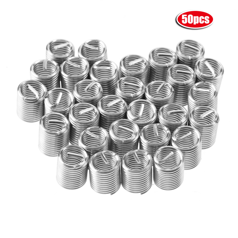 Coiled Wire Helical Screw Insert M10 Stainless Steel Thread Insert Anti Loose Design Corrosion Resistant Wear Resistance Vibration Resistance Thread 9175034406775