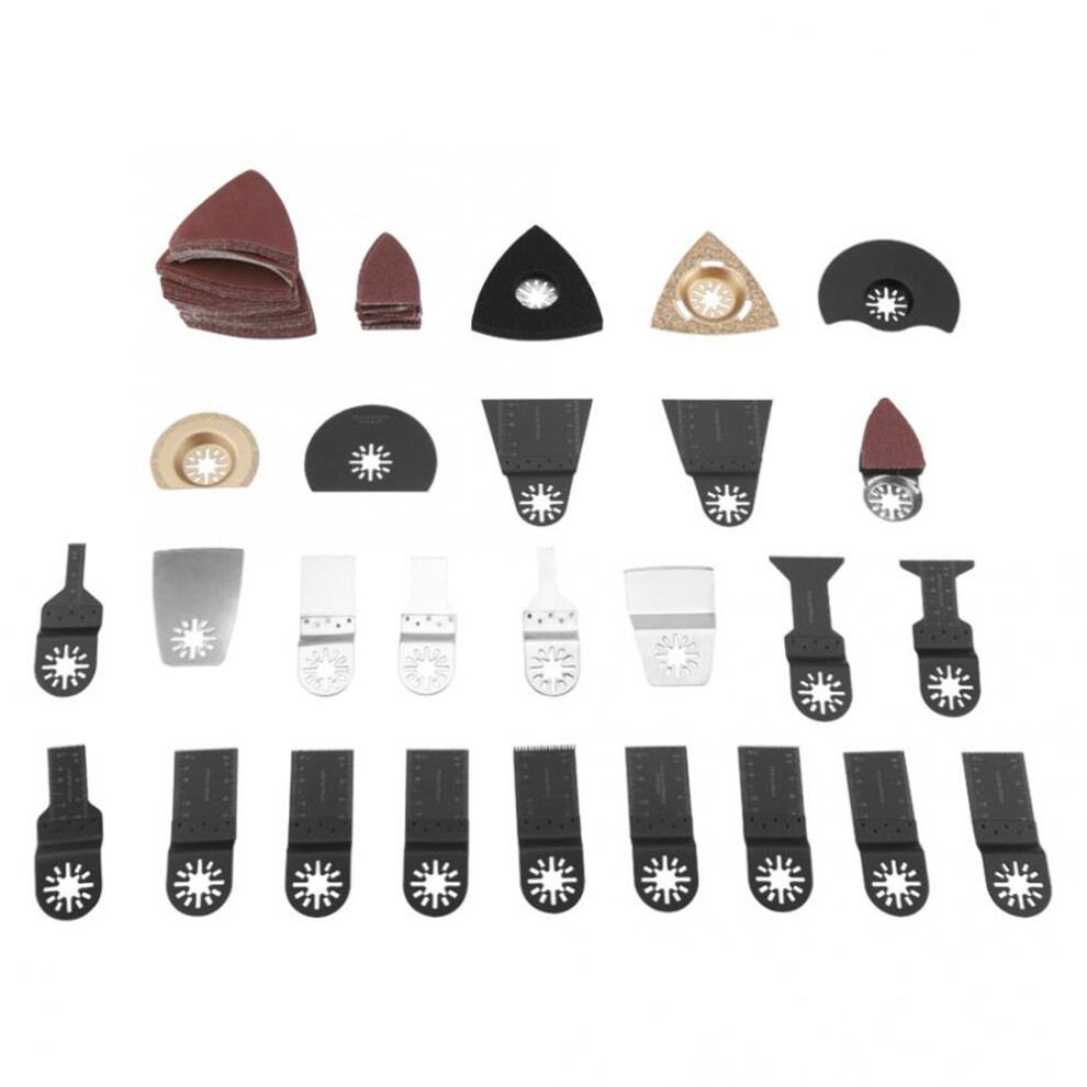 Triangular Multi Tool Sanding Pad Assorted Grits Hook And Loop Sandpaper For Wood Polishing Oscillating Tool Accessory Pu Material Premium Resin 9175034406478