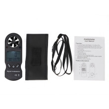 Handheld Wind Anemometer With Cfm Calculation, Digital Airflow Tester Featuring Wind Temperature Wind Chill And Lightweight Construction For Field