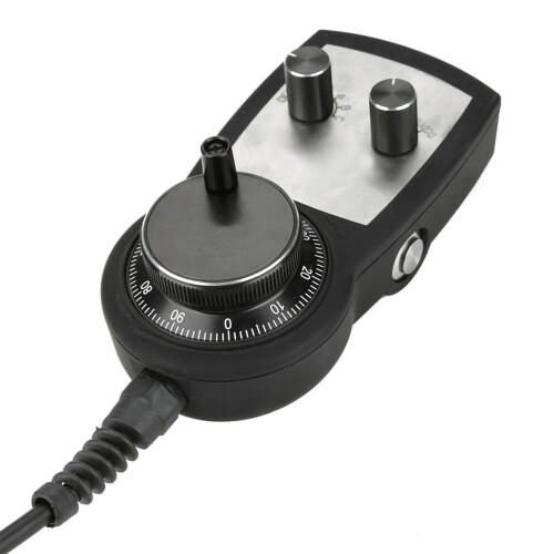 High Precision Encoder with Emergency Stop Function Multistage Regulation Universal CNC Handwheel 6 Axis Remote Controller Adjustable Pulse Generator 2