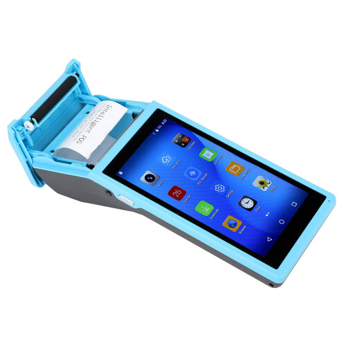 Thermal Receipt Printer With IPS Display For Android POS Terminal, Handheld Barcode Scanner Printer High Speed Printing Support 4G Bluetooth Multi 1