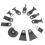 High Carbon Steel Saw Blade Set Oscillating Tool Universal Design Durable Long Service Life Compatible With Multi Function Tools Precision Cutting 4
