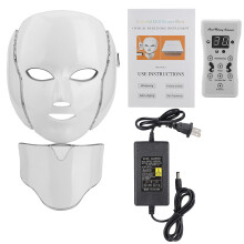 Red Light Therapy Mask LED Face Mask Light Therapy At Home 7 Colors Red Blue Green Yellow LED Facial Skin Care Device FDA Cleared Photon Mask with