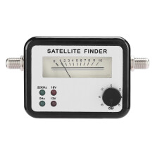 Signal Strength Indicator For Satellite Alignment Portable Mini SAT Finder Power Supplied By Receiver Supports Digital Analogue Reception Systems