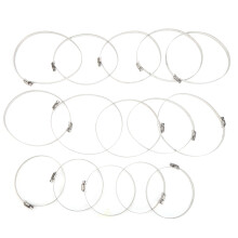 Corrosion Resistant Hose Clamps Stainless Steel Adjustable Worm Gear Duct Clamps Leakproof Seal Easy Installation for Automotive Industrial Use
