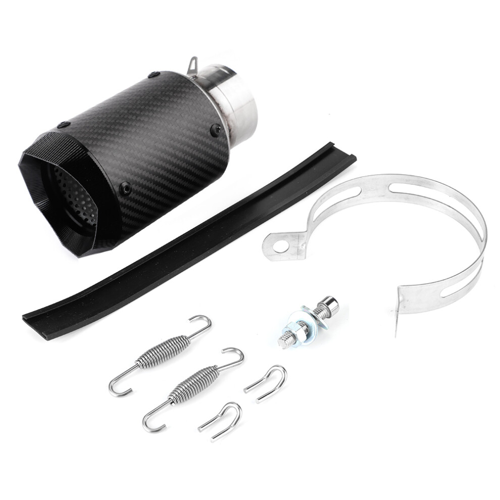 Slip On Exhaust Muffler For Motorcycles Stainless Steel With Carbon Fiber Surface Universal Fitment Corrosion Resistant Loud Sound Design High 9138057946703