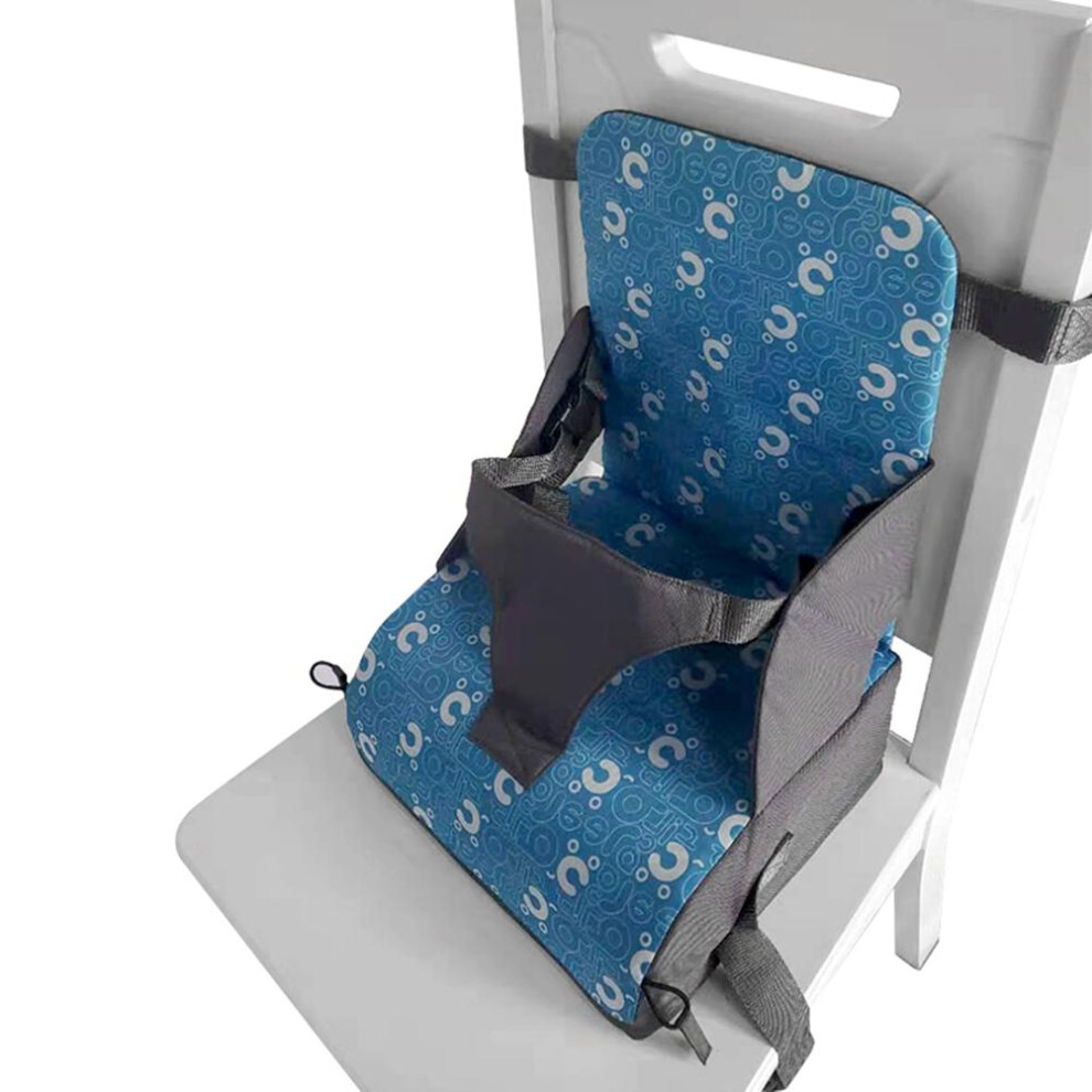 Lightweight Travel Booster Seat for Toddlers, Washable Cover with Adjustable Safety Straps, Portable Booster Seat Design with Removable Foam Padding
