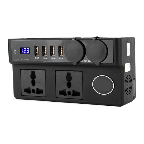 Stable Output 200W Car Inverter With Smart Cooling Fan And LED Indicator High Conversion Efficiency Multi Device Charging On Road Trips 1