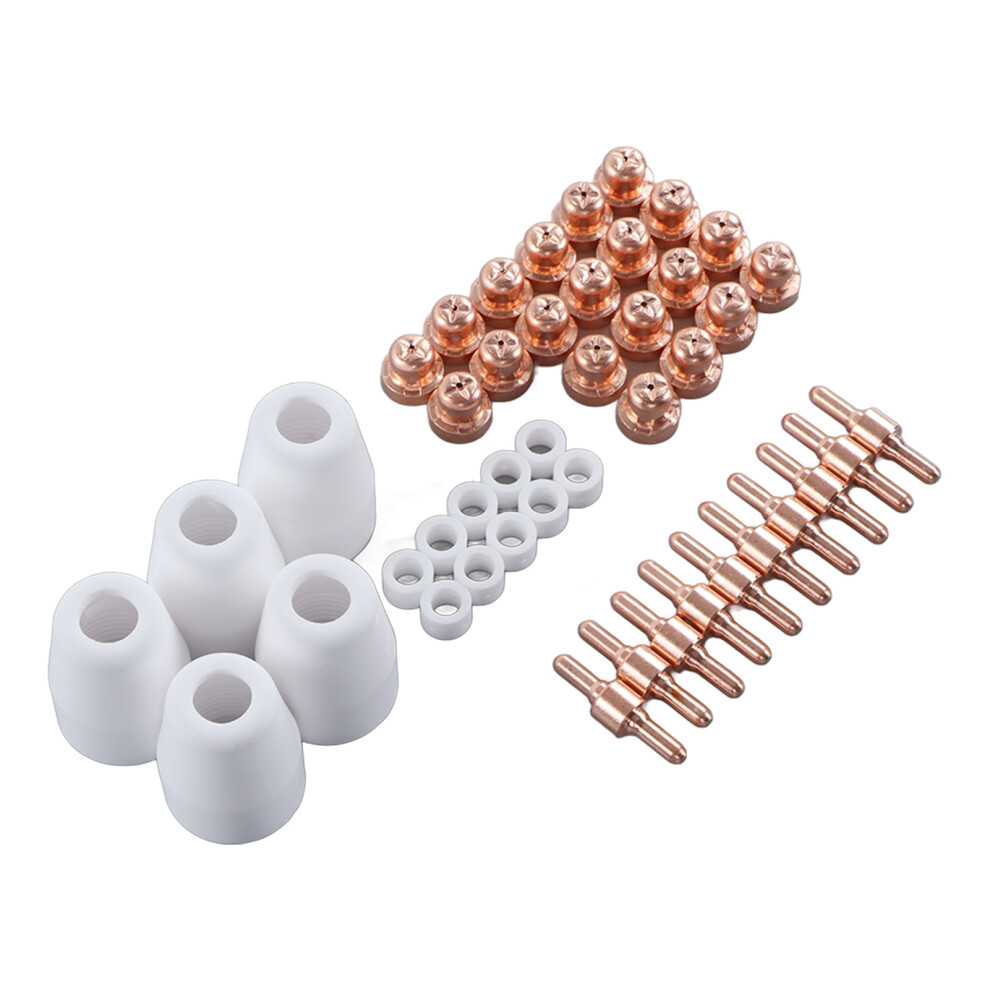 45Pcs Copper Plasma Consumables For Lg40 Pt31 Cut35 Cut40 Cut50 Torch 6921382952708