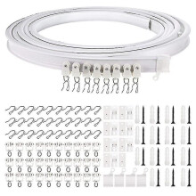 (3m) 1-5 Meters Bendable Ceiling Curved Curtain Track Flexible Ceiling Curtain