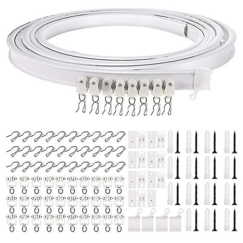 (3m) 1-5 Meters Bendable Ceiling Curved Curtain Track Flexible Ceiling Curtain