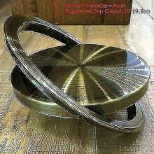 (20CM Bronze) Stainless Steel- Flush Recessed Balance, Swing Flap Lid Cover, Trash Bin