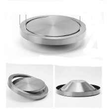 (20CM Brush Top) Stainless Steel- Flush Recessed Balance, Swing Flap Lid Cover, Trash Bin