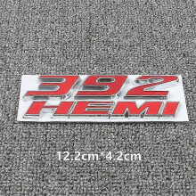 (Pink) 6.4l Hemi Metal Badge Emblem Stickers Rear Trunk Decal For Dodge Charge Challenger Ram Jcuv Caravan