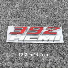 (Blue) 6.4l Hemi Metal Badge Emblem Stickers Rear Trunk Decal For Dodge Charge Challenger Ram Jcuv Caravan
