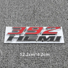 (PURPLE) 6.4l Hemi Metal Badge Emblem Stickers Rear Trunk Decal For Dodge Charge Challenger Ram Jcuv Caravan