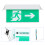 Emergency Exit Light With Battery Backup Photoluminescent Exit Sign UL 924 Code Approved UL Listed Double Sided Emergency Exit Signs Flame Retardant 5