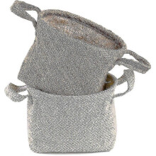 2 Sets Linen Storage Baskets with Handle
