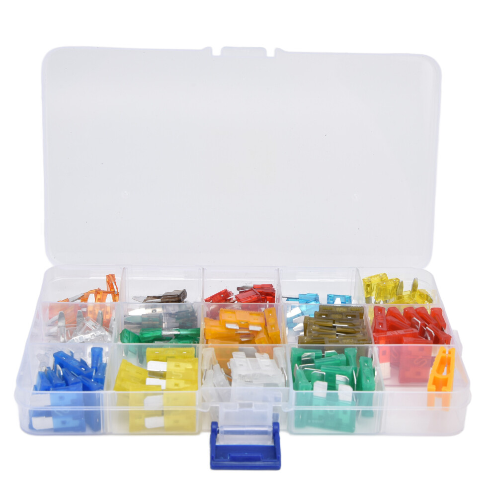 Standard Mini Low Profile Mini 2A To 40A High Quality Zinc Alloy Transparent Housing Universal Set Of Fuses Easy Identification Color Coded Amperage 9138057856194