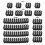 (Black) 16pcs Cable Comb Pc Power Supply Connector 4/6/8/24 Pin Cables Manager For Gpu 1
