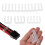 (Black) 16pcs Cable Comb Pc Power Supply Connector 4/6/8/24 Pin Cables Manager For Gpu 4
