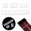 (Black) 16pcs Cable Comb Pc Power Supply Connector 4/6/8/24 Pin Cables Manager For Gpu 3