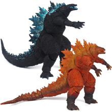 (Blue) Godzilla vs Kong Blue Back Godzilla Action Figure Model with Atomic Breath Effect Accessory Articulated Collectible Toy
