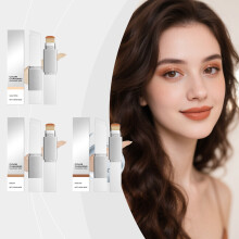 (ivory white) 2-in-1 Color-Changing Foundation Stick, Lightweight Hydrating & Nourishing, Matte Finish Non-Cakey Daily Wear Foundation & Concealer